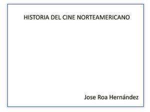 Historia del Cine Norteamericano