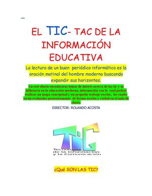 El TIC -tac de la información educativa