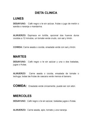 DIETA CLINICA