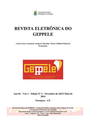 REVISTA ELETRÔNICA DO GEPPELE NÚMERO II ANO 2013