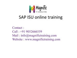 SAP ISU training