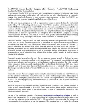 FreeSWITCH conferencing solutions