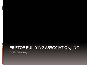 Catalogo Pr stop bullying association, inc Catalogo de Talleres 1