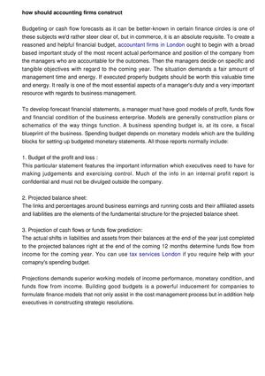 How Accountants Construct Budgeted Financial Statements?