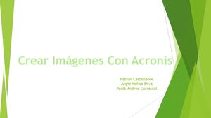Tutorial imágenes con acronis