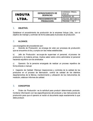 Procedimiento de Produccion Ok