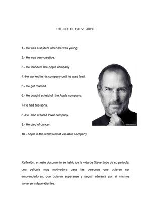 THE LIFE OF STEVE JOBS