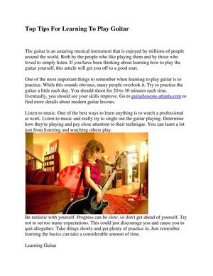 guitar lessons