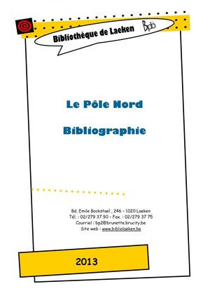 Pôle Nord : bibliographie