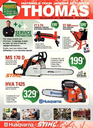 Materiel pour jardins et forêts Thomas Motoculture