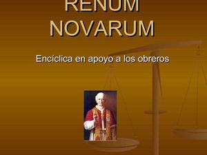 Renum novarum