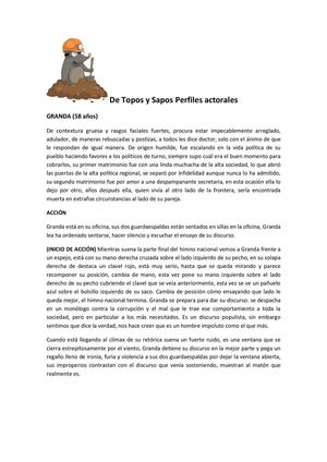 Perfil Actoral, Granda