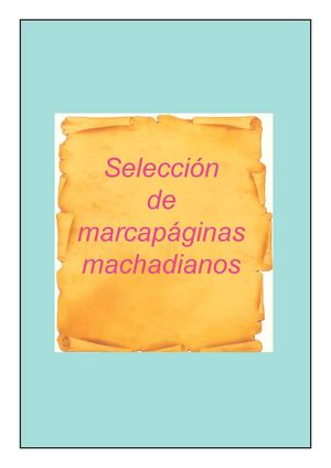 Marcapáginas machadianos