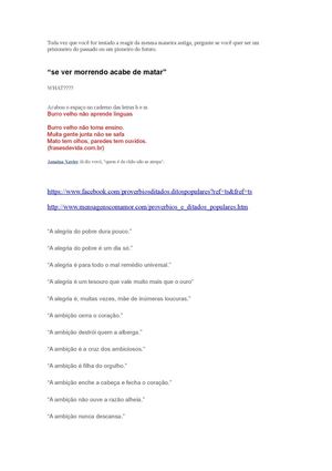 Pasta Folclore (Ditados)