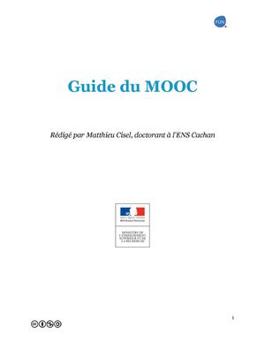 GUIDE DU MOOC