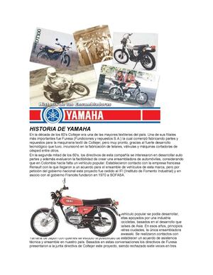 HISTORIA DE YAMAHA