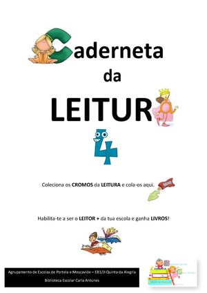 Caderneta da Leitura 4º Ano - EB1/JI Quinta da Alegria
