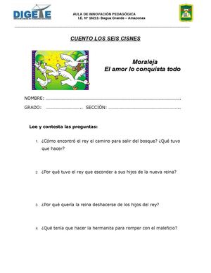 Cuento de los seis cisnes