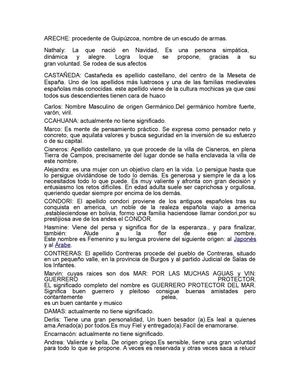 SIGNIFICADO DE NOMBRES