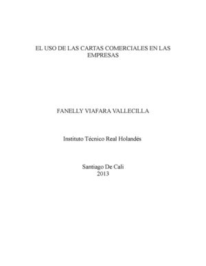 el uso de las cartas comerciales en las empresas