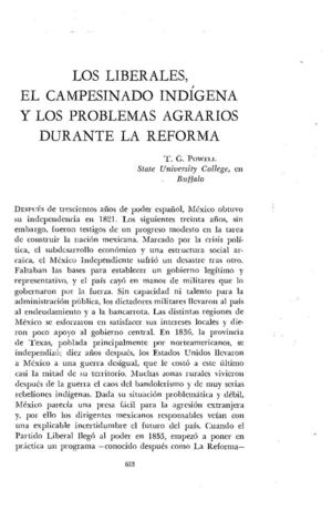 Rebeliones Indígenas en la Reforma.
