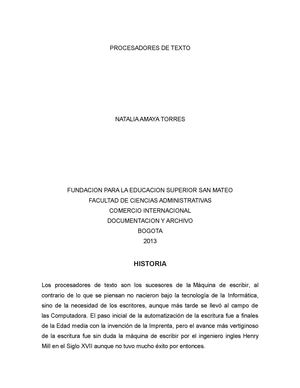 PROCESADORES DE TEXTO