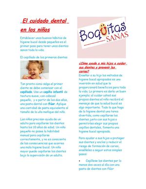 higiene bucal en los niños