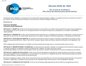 Decreto 2650 de 1993