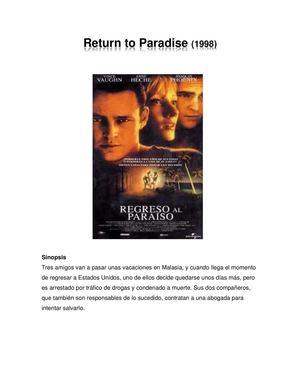 Regreso al Paraíso 