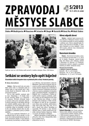 Zpravodaj městyse Slabce 5/2013