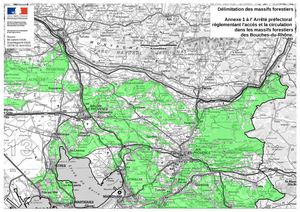 Carte des espaces sensibles