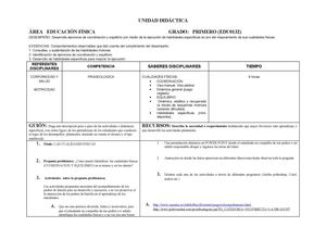 unidad didactica