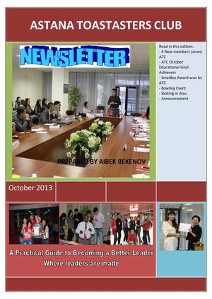 Newsletter October