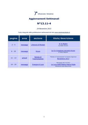 Aggiornamenti Stazione Celeste N° 13.11.4