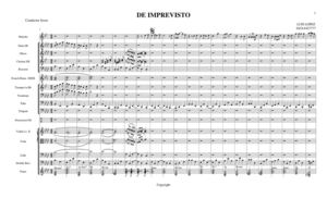 SCORE TEMA DE IMPREVISTO CONCIERTO DE RINCON MORALES Y LA SINFONICA MARACAIBO REALIZADO EL 09 DE NOVIEMBRE DEL 2013