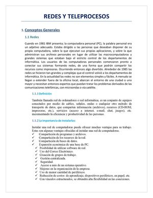 REDES Y TELEPROCESOS