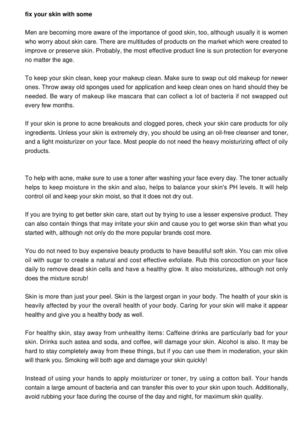 Tips For Making Skin Care As Simple As Possible