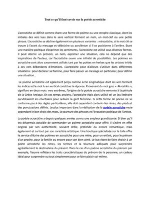 Tout ce qu’il faut savoir sur la poésie acrostiche