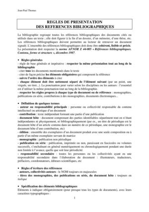 Règles bibliographiques