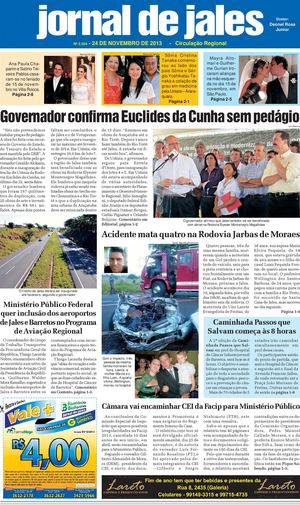 Jornal de Jales edição 24-11-2013