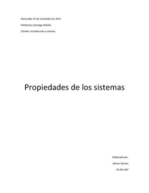 propiedades de los sistemas aplicadas a un arbol