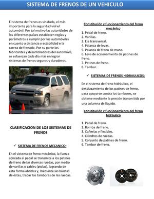 SISTEMAS DE FRENOS EN UN VEHÍCULO 