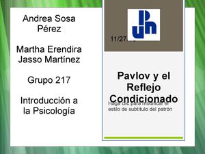 Reflejo condicionado.