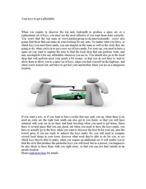 Your keys to get a affordable 