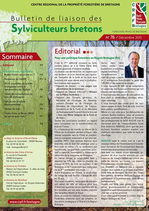 Bulletin de liaison des sylviculteurs bretons n° 74