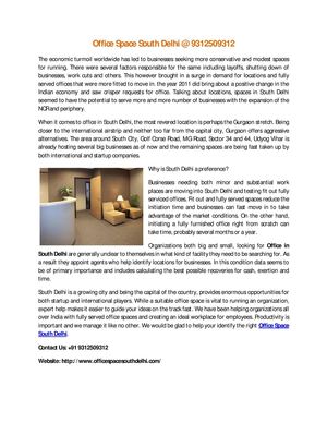 Office Space South Delhi