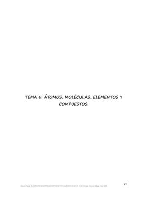 ÁTOMOS Y MOLÉCULAS