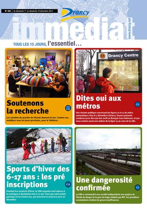 Drancy immédiat 263 - 1er décembre 2013
