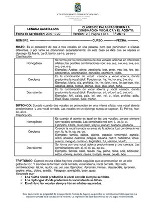 2.  CLASES DE PALABRAS