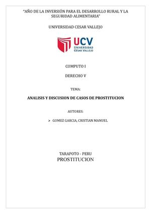 LA PROSTITUCION EN TARAPOTO - SAN MARTIN - PERU